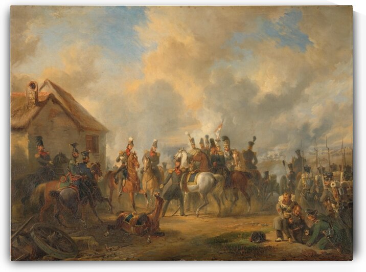 The Battle of Bautersem during the Ten Days’ Campaign [1833] by Nicolaas Pieneman [1809–1860] by MyCozyFineArt