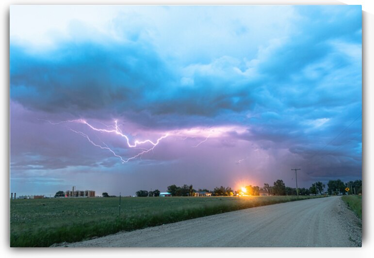 Country Dirt Road Storm by Bo Insogna