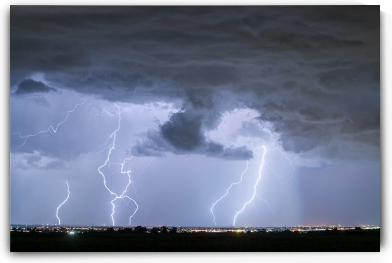 Lightning Striking Firestone Colorado 2 by Bo Insogna