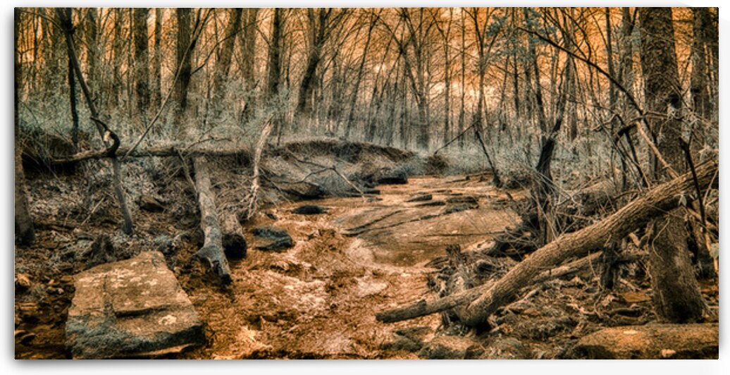 Ghostly Flow: Exploring Gettysburgs Bloody Run in Infrared by Dream World Images