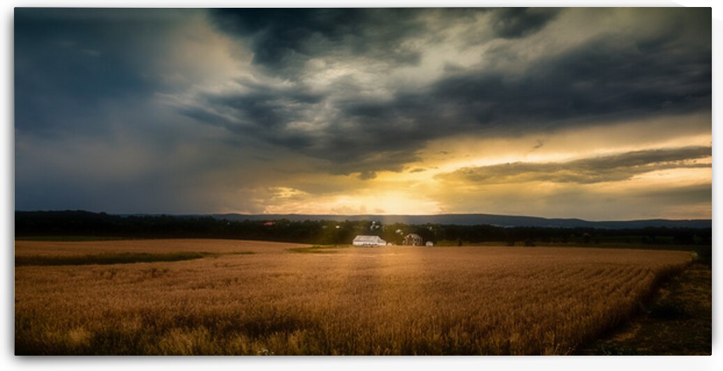 Farmland Sunset by Dream World Images