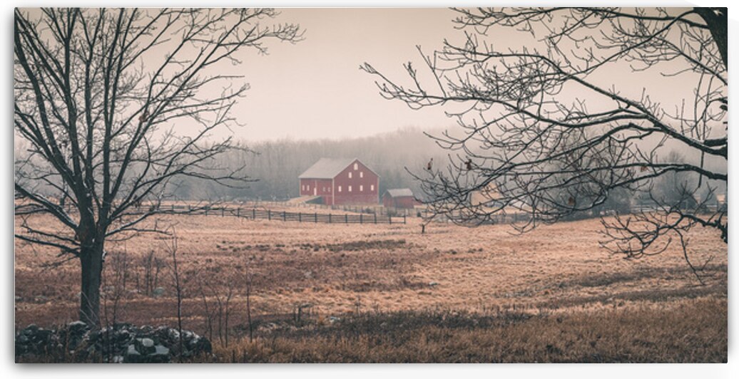 Russet Barn  Pano by Dream World Images