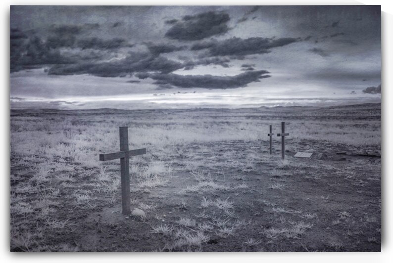 Silent Crosses: Fort Laramie Wyoming by Dream World Images