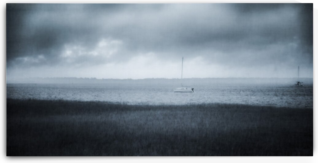 Rainy Day Adventures: A Foggy Sailboat Tale in Saint Marys Geor by Dream World Images