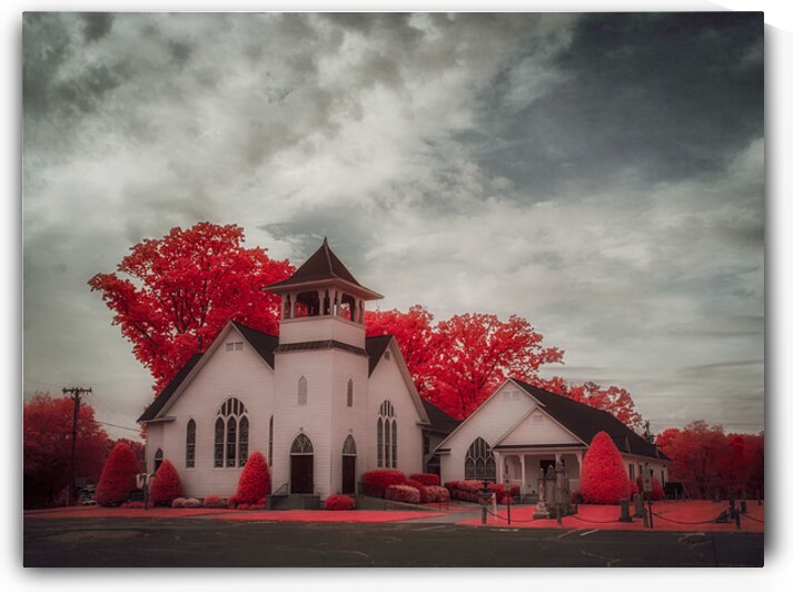 Spiritual Splendor   Crimson Steeple by Dream World Images
