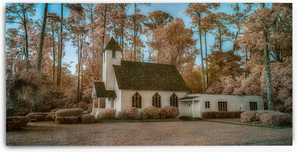 Spiritual Splendor: Capturing the Serenity of a Rural Church at  by Dream World Images