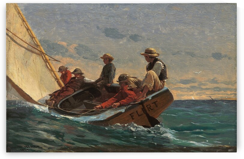 The Flirt [1874] by Winslow Homer [1836–1910] by MyCozyFineArt
