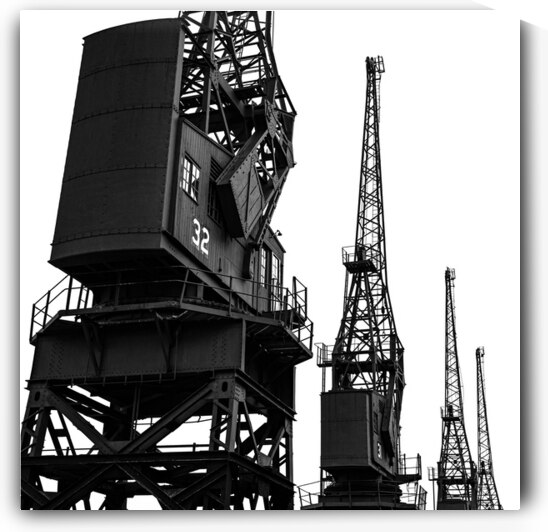 Old Cargo Cranes by Dave Bowman