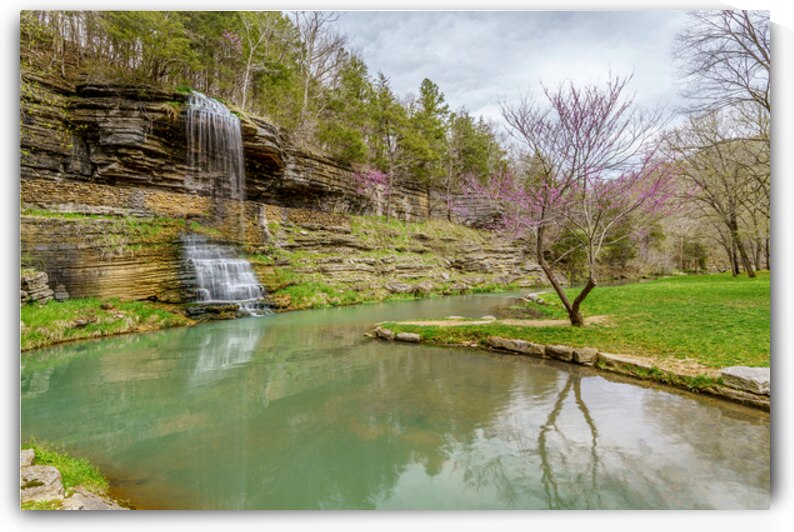 Great Spirit Rock Waterfall In Spring by Jennifer White