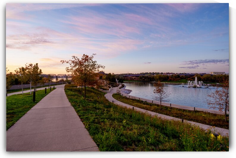 Pastel Dawn Heartland of America Park by Jennifer White