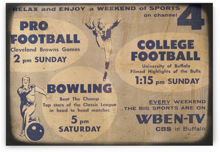 1958 Buffalo Sports Weekend by Row One Brand