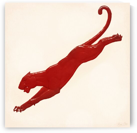 Vintage Houston Cougar Art by Row One Brand