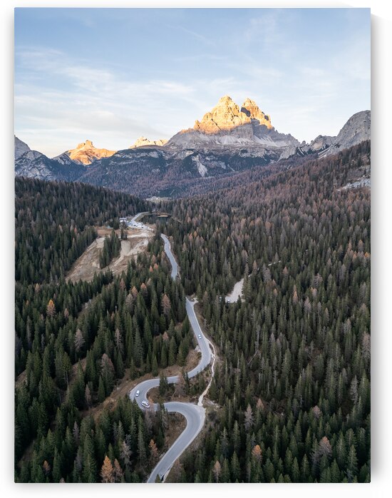 Windy Road in the Dolomites by Andreas Wonisch