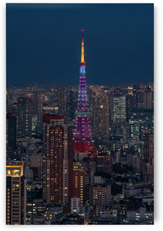Tokyo Tower Special Diamond Veil Illumination by Andreas Wonisch