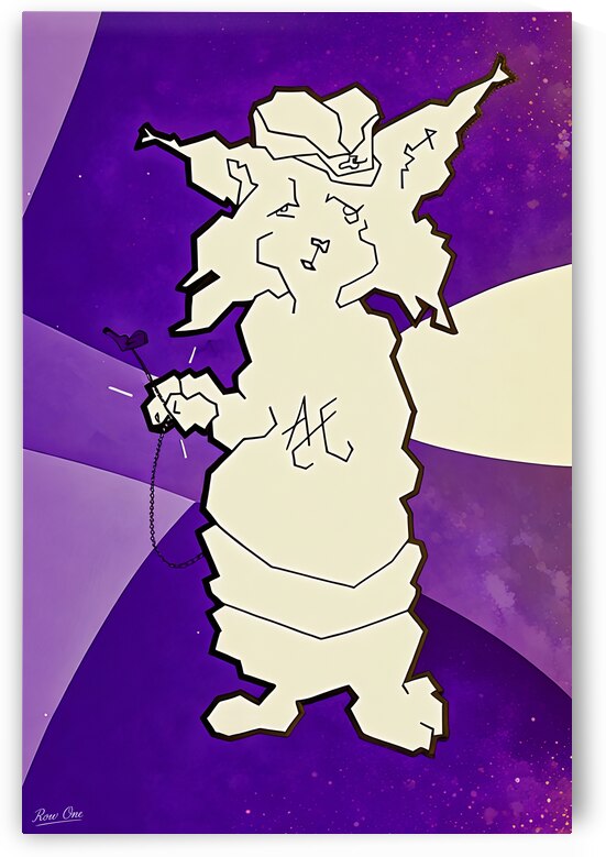 Vintage Abilene Christian College Wildcat Art by Mike Fanning by Row One Brand