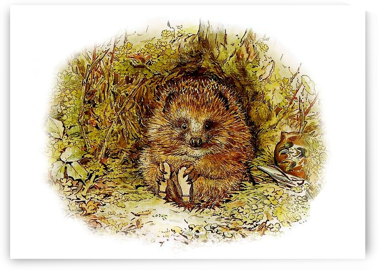 Mr Pricklepin Victorian Art by Beatrix Potter by Fabricci