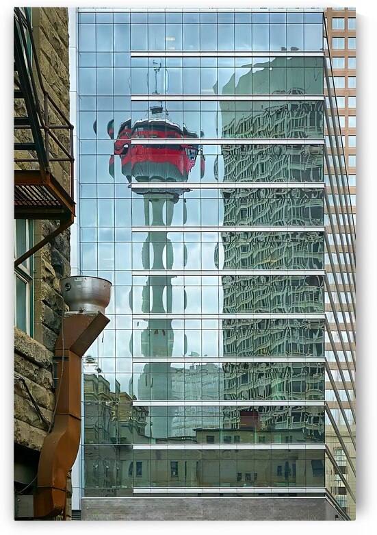 Reflections of the Calgary Tower by Ryan Cameron