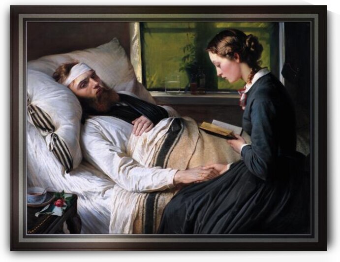 A Wounded Danish Soldier by Elisabeth Jerichau-Baumann by xzendor7