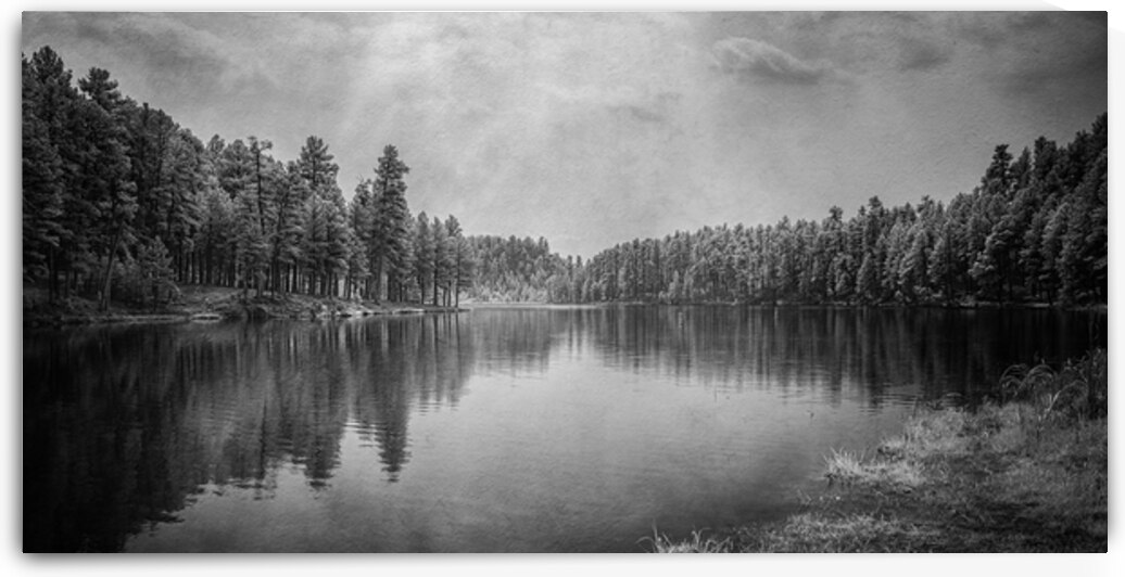 Exploring the Mystical Beauty of Center Lake: A Smokey Pond by Dream World Images