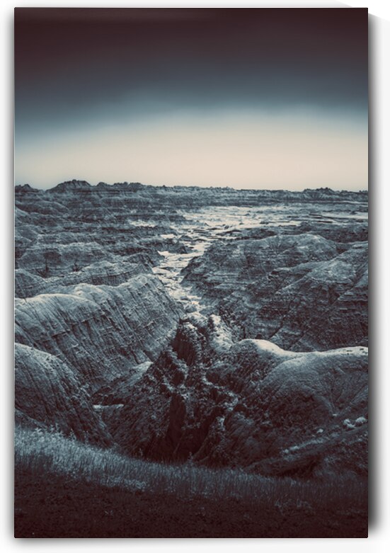 Shadows of the Earth: The Enchanting White River in Badlands by Dream World Images