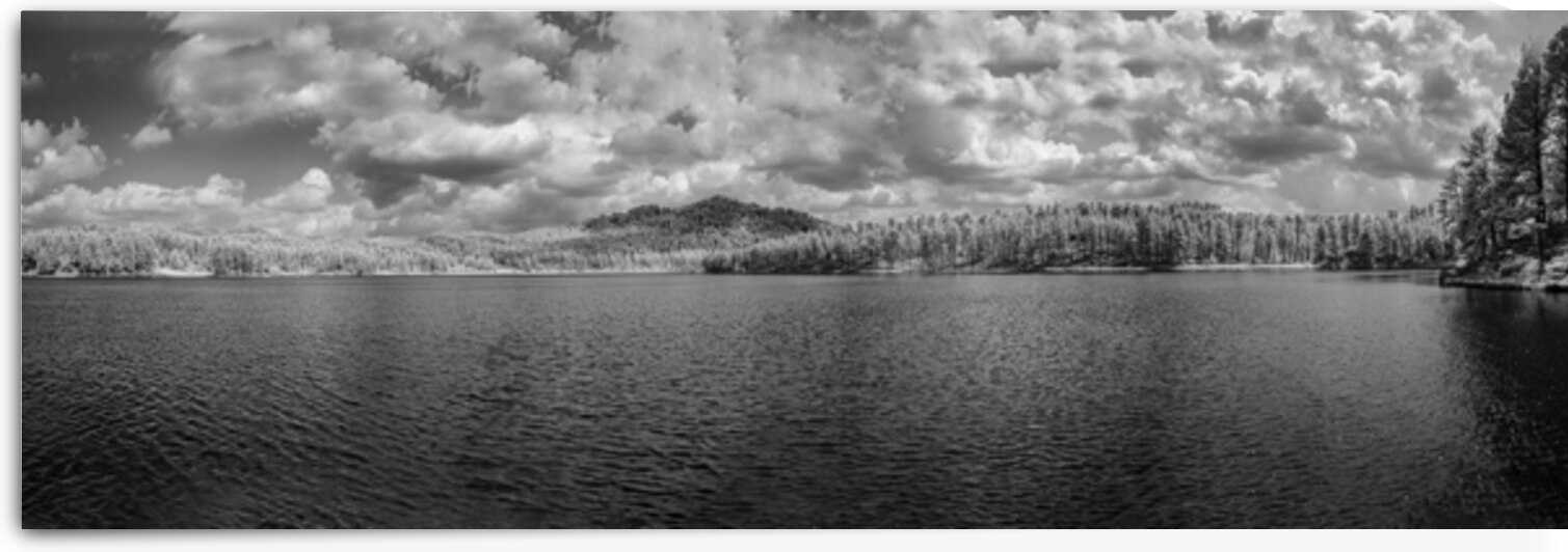 Monochrome Majesty: Capturing Stockade Lakes Moody Beauty in Inf by Dream World Images