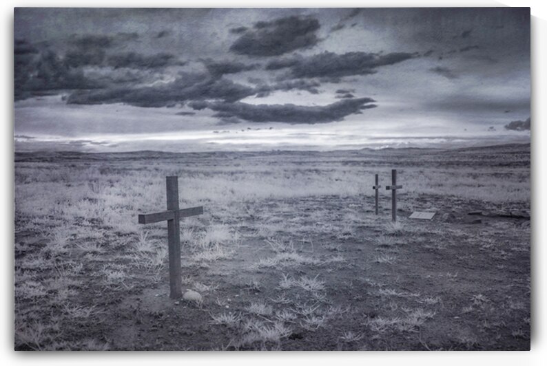 Silent Crosses: Fort Laramie Wyoming by Dream World Images