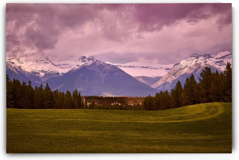 Banff Golf Sunset by Ryan Cameron