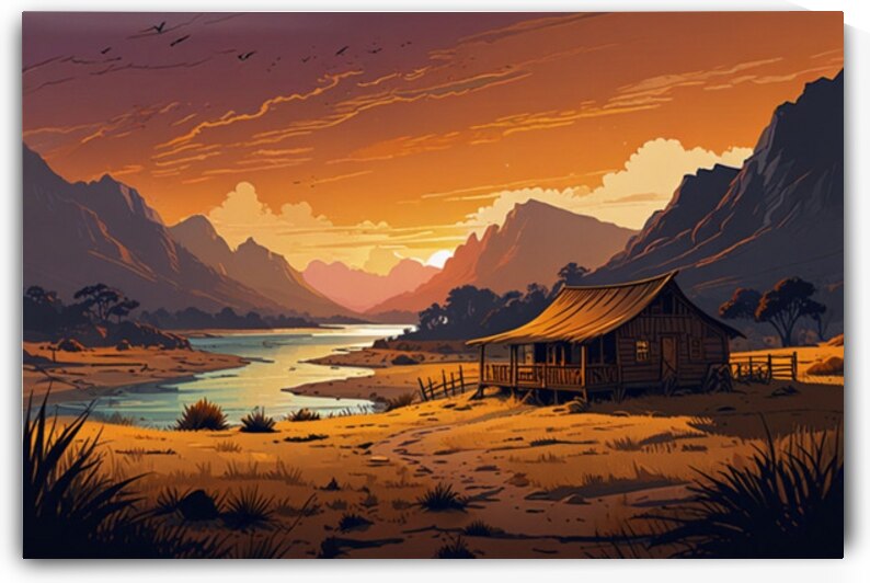 Golden Horizons: A Journey Through the Wild by Wall Martique