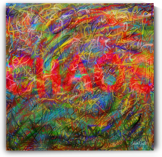 Turbulent tapestry of thoughts by Benoit David