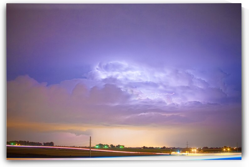 25 to 34 Intra Cloud Lightning Thunderstorm by Bo Insogna