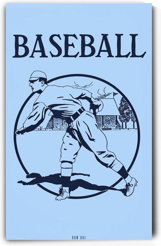 Early 1900s Penn State College Baseball Art by Row One Brand