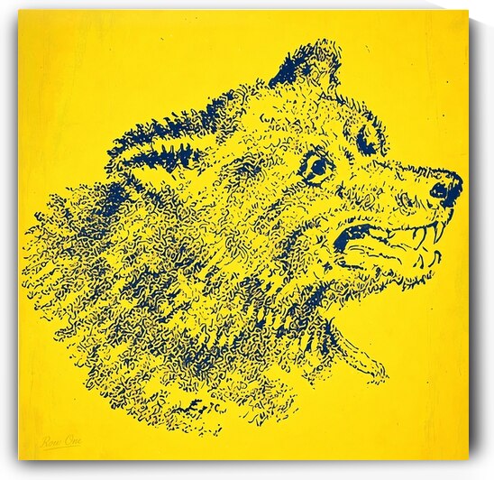 Vintage California Golden Bear Art by Eric Johnson by Row One Brand