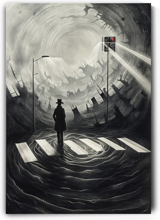  Pedestrian Crossing  by Aniima Illussiya