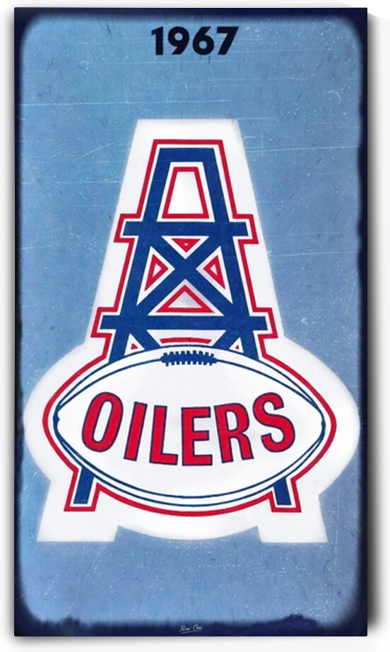 1967 Houston Oilers Cover Art by Row One Brand