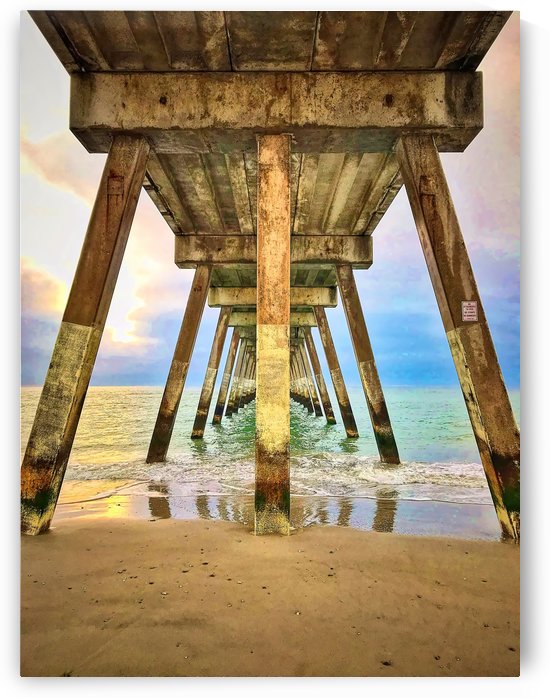 Sunrise Under the Pier  by Ricky A Richardson 