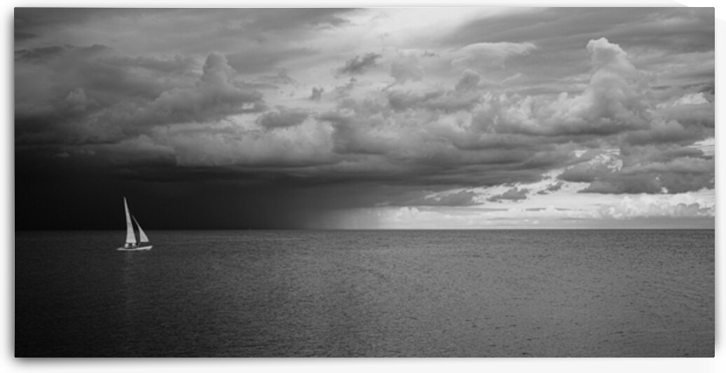 Sailing Beyond the Storms Embrace by Dream World Images