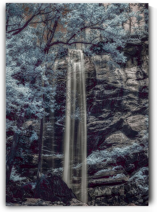 Tranquil Veil   Blue Falls by Dream World Images