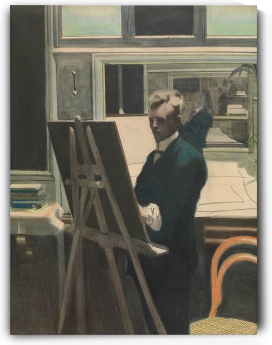 Self Portrait by Léon Spilliaert [1881–1946] by MyCozyFineArt