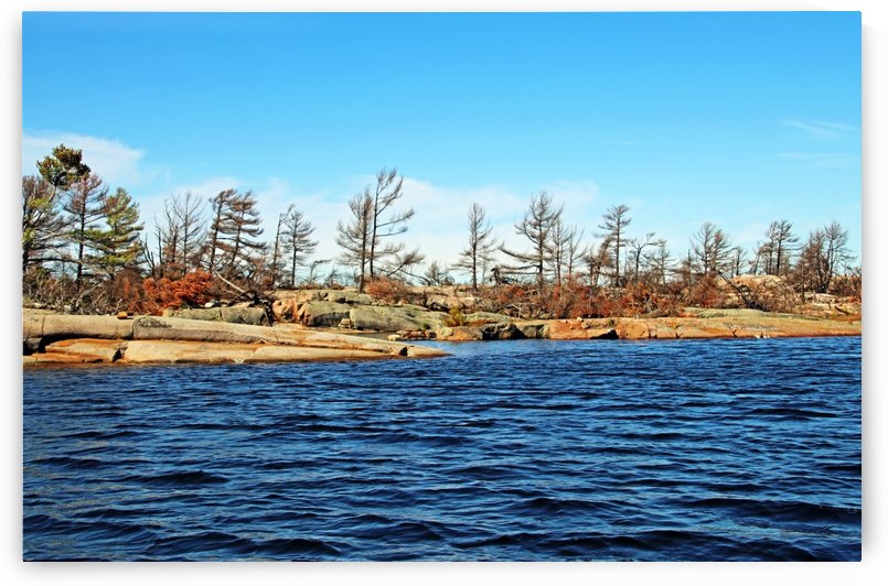 Islands In Georgian Bay French River Delta by Deb Oppermann