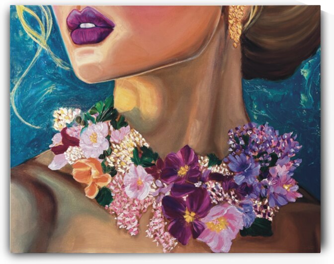 Flor Adorned Oil Painting Print by Kara Waters