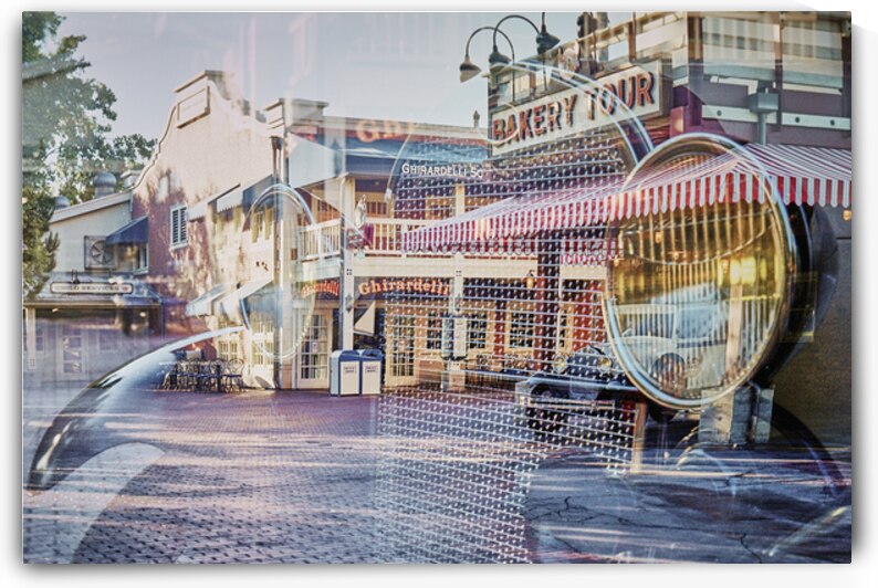 Bakery Truck Chocolate Shop Double Exposure by Ryan Cameron