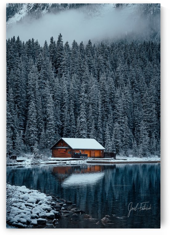 Lake Louise Cabin by Joel Fabrick