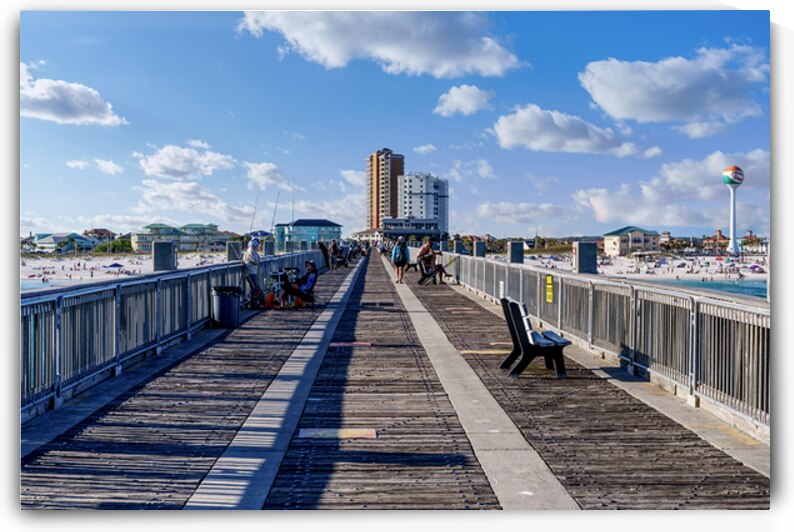 Middle Of Pensacola Beach Pier by Jennifer White