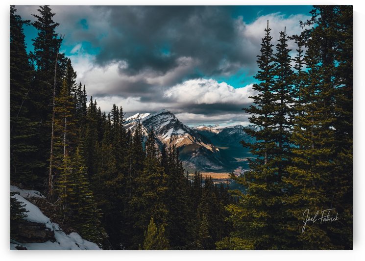 Cascade Mountain Through The Trees by Joel Fabrick