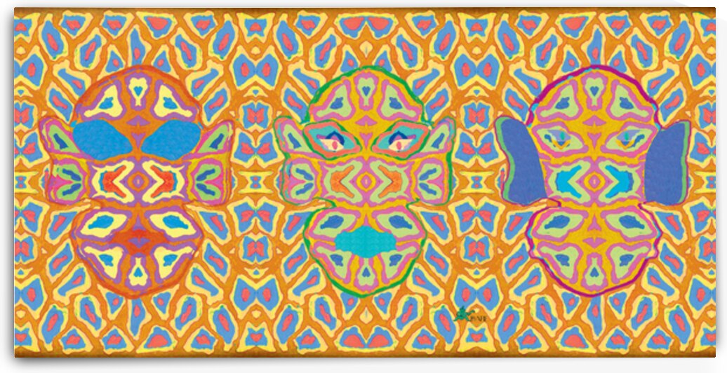 Ocher monkeys - NA by Shalva Avshalom