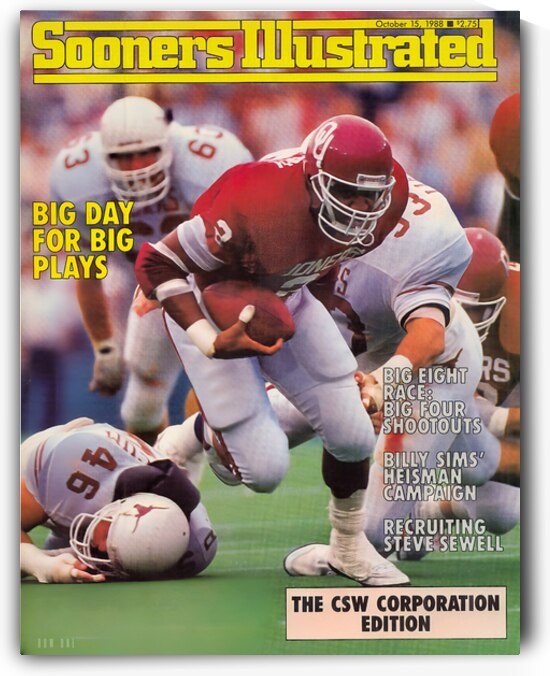1988 Sooners Illustrated Cover Art by Row One Brand