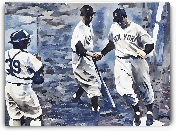 1949 Joe DiMaggio Crossing Home by Row One Brand