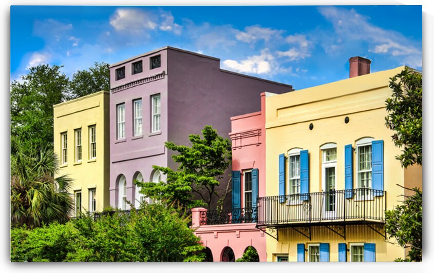 Rainbow Row Charleston SC – Historic Homes by Shelia Hunt Photography