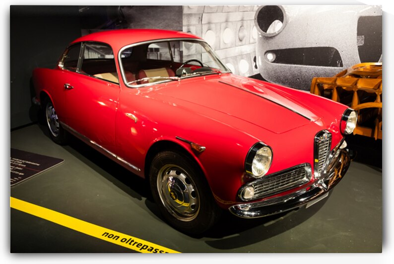 Alfa Romeo Giulietta Sprint 1954. Red spider Italian luxury cl by Paolo Modena