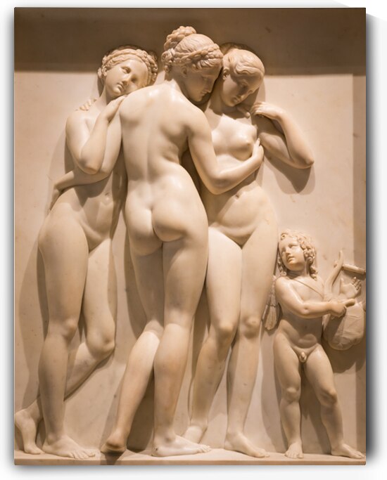 The Three Graces by sculptor Thorvaldsen. by Paolo Modena